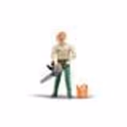 Figurine bucheron BRUDER avec accessoires forestiers - 107 cm