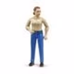 BRUDER Femme Avec Jean Bleu, 3 an(s), Beige, Bleu, Plastique