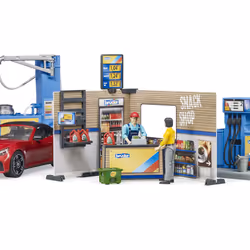 BRUDER bworld Tankstelle mit Waschplatz| 62111