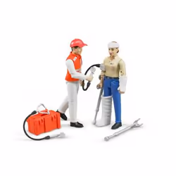 BRUDER Set Ambulance avec Figurines et Accessoires, Jeu de construction, 4 an(s), Multicolore