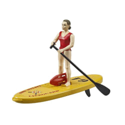 Figurine - Life guard avec planche sup Bruder - TU