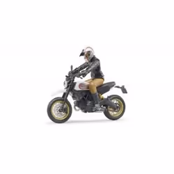 BRUDER Moto Ducati Desert Sled noire et blanche, avec motard, 4 an(s), Noir