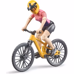Vélo tout-terrain avec figurine cycliste - Bruder - 63111 - Extérieur - Mixte - 4 ans et plus