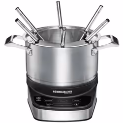 Rommelsbacher F 1200, 6 personne(s), 1,5 L, Noir, Acier inoxydable, Rond, Acier inoxydable, Boutons