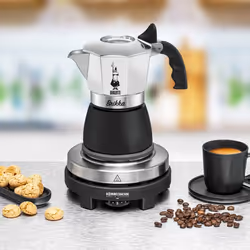 Rommelsbacher RK505/K, Machine à expresso, 0,09 L, Café en grains, Café moulu, 500 W, Noir, Acier inoxydable