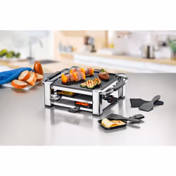 Rommelsbacher RCC 1000 raclette 4 personne(s) 1000 W Noir, Chrome