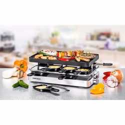 Rommelsbacher RC 1400 raclette 8 personne(s) 1200 W Acier inoxydable