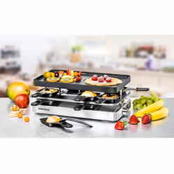 Rommelsbacher RC 1400 raclette 8 personne(s) 1200 W Acier inoxydable