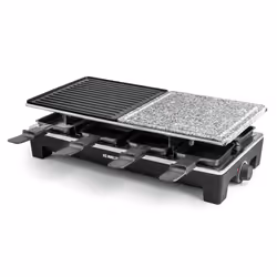 Rommelsbacher RCS 1350 raclette 8 personne(s) 1350 W Noir, Acier inoxydable