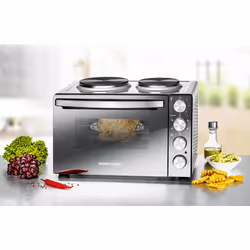 Rommelsbacher KM 3300 four et cuisinière Plaque de cuisson de table Plaque scellée Noir, Argent