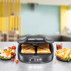 Rommelsbacher ST 1800 gaufrier et appareil à croque-monsieur 1800 W Noir