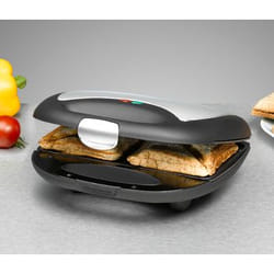 Rommelsbacher ST 710 gaufrier et appareil à croque-monsieur 700 W Noir, Argent