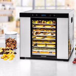 Rommelsbacher DA 1000 déshydrateur alimentaire Noir, Acier inoxydable 1000 W
