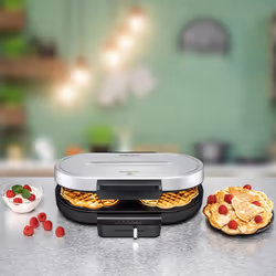 Rommelsbacher WA 1250 moule à gauffres 2 gauffre(s) 1250 W Argent