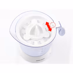 Rommelsbacher ZP 40 presse-agrumes Centrifugeuse 40 W Transparent, Blanc - Vue supplémentaire 5