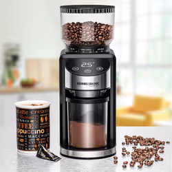 Rommelsbacher EKM 400 appareil à moudre le café 200 W Noir, Acier inoxydable