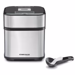 Rommelsbacher IM 12, Sorbetière traditionnelle, 1,5 L, 40 min, 1 bols, LCD, Plastique, Acier inoxydable