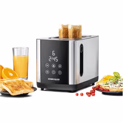 Rommelsbacher TO 850, 2 part(s), Noir, Acier inoxydable, Acier inoxydable, Tactile, LED, 850 W