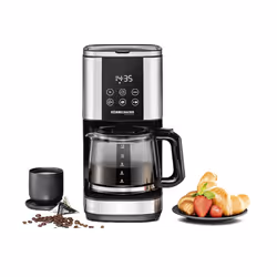Rommelsbacher FKM 1000, Machine à café filtre, 1,5 L, Café moulu, 1000 W, Noir, Acier inoxydable