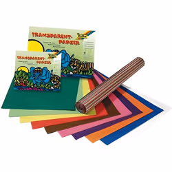 Papier vitrail - Folia - 888 - 23x30cm - Pochette de 10 feuilles - Couleurs assorties