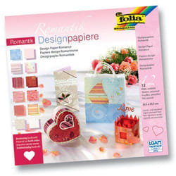 Folia 10349 papier créatif Papier à lettres 12 feuilles