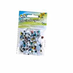 Folia 7510, Kit de loisirs créatifs pour enfants, Noir, Bleu, Vert, Rouge, Blanc, Jaune, 100 pièce(s)