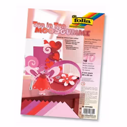 Folia 231092, Rouge, 2 mm, 20 cm, 29 cm, 10 feuilles