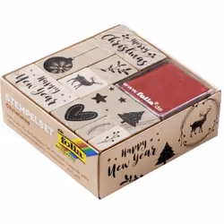 Folia 31108, Kit de tampons pour enfants, Bois