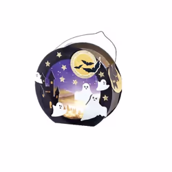 Folia 68102, Lampion en papier, Carton, Multicolore, Image, Rond, Garçon/Fille