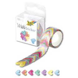 Folia Washi Sticker autocollant décoratif Papier Multicolore 200 pièce(s)