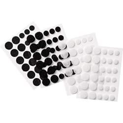 Folia 2306 Velcro Noir, Blanc 60 pièce(s)