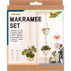 Kit macramé - Urban Jungle - Set créatif - 7 pièces - Couleur verte - Instructions incluses