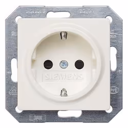 Siemens 5UB1518, Type F, CEE 7/4, Blanc, Plastique, IP20, 250 V