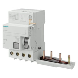 Siemens - Bloc différentiel 4P 63A 300mA type a 3 modules pour 5SY 5SM26456