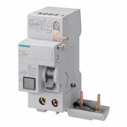 Bloc différentiel (disjoncteur) Siemens, avec les caractéristiques suivantes : 2 modules Connexion DIN (universelle pour tout ...