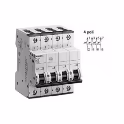 Disjoncteur modulaire monté sur rail DIN, essentiel pour la protection des installations électriques, conçu pour protéger les ...