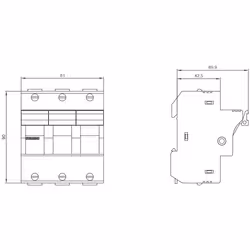 Siemens Support pour fusible cylindrique - Vue supplémentaire 2