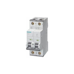 Disjoncteur Siemens 5SY6 1P+N, 2A, pouvoir de coupure 6 kA, montage rail din ( Prix pour 1 )