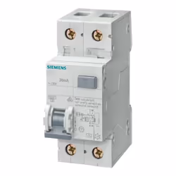 Différentiel magnétothermique Siemens, protection combinée contre les courts-circuits, les surcharges et les fuites de couran ...