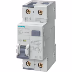 SIEMENS DIFFERENTIAL MAGNETOTHERMIC 1P+N C CURVE 20A 6KA 5SU1356-1KK20 Description du produit L'interrupteur magnétothermique ...