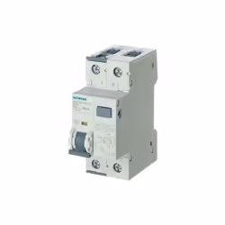 SIEMENS INTERRUPTEUR DIFFERENTIEL MAGNETOTHERMIQUE 1 POLE + NEUTRE 25A 300MA 6KA 5SU16561KK25 Description du produit L'interr ...