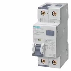 Siemens 5SU1354-6KK06, Disjoncteur différentiel, Type A, 10000 A, IP20