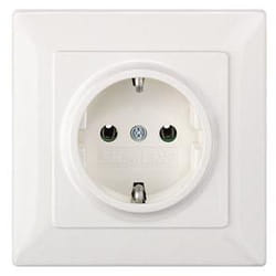 Siemens 5UB1580 prise de courant Type F Blanc