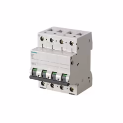 Description produit Disjoncteur tétrapolaire 10A avec courbe de déclenchement de type C Idéal pour la protection d'une instal ...