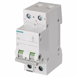 Interrupteur-sectionneur Siemens avec les caractéristiques suivantes: Type de tension CA Tension de fonctionnement valeur nom ...