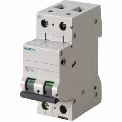 Interrupteur magnétothermique: 2 modules DIN (fixation universel pour n'importe quel pbx sur le marché) (Marque: Siemens) (Pô ...