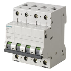 Siemens - Interrupteur magnétothermique 4-6A 6 ka Type c 4 Modules