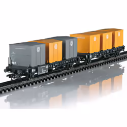 Märklin Type Laabs Container Transport Car, HO (1:87), 15 an(s), 2 pièce(s)