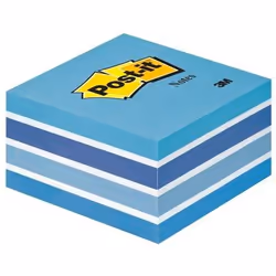 Post-It 7000033875, Carré, Bleu, Papier, 100%, 76 mm, 76 mm