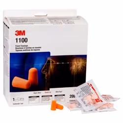 3M 1100 Bouchons d'oreilles jetables Orange 200 pièce(s)